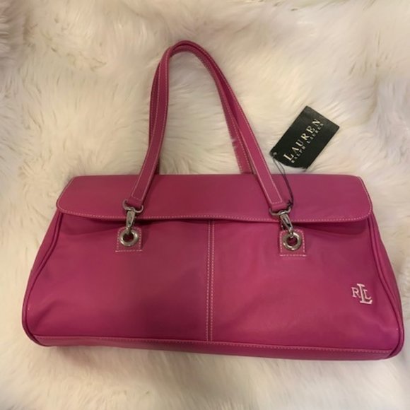NWT Lauren by Ralph Lauren Leather Handbag - Picture 2 of 14